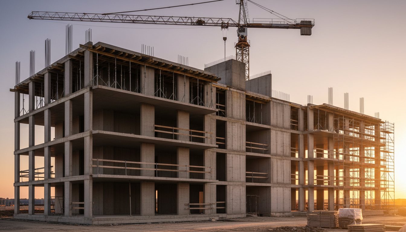Residencial em estrutura — Barra